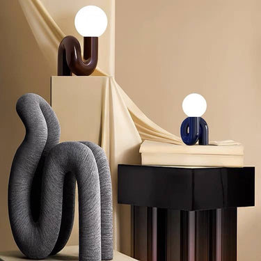 Modern Spiral Bedside Table Lamp